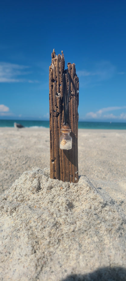 Beach Sand and Shell Necklace