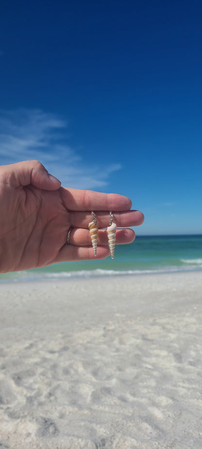 Boring Turret Snail Earrings