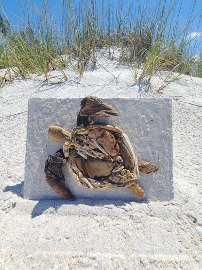 Seaturtle Love Driftwood Wall Art