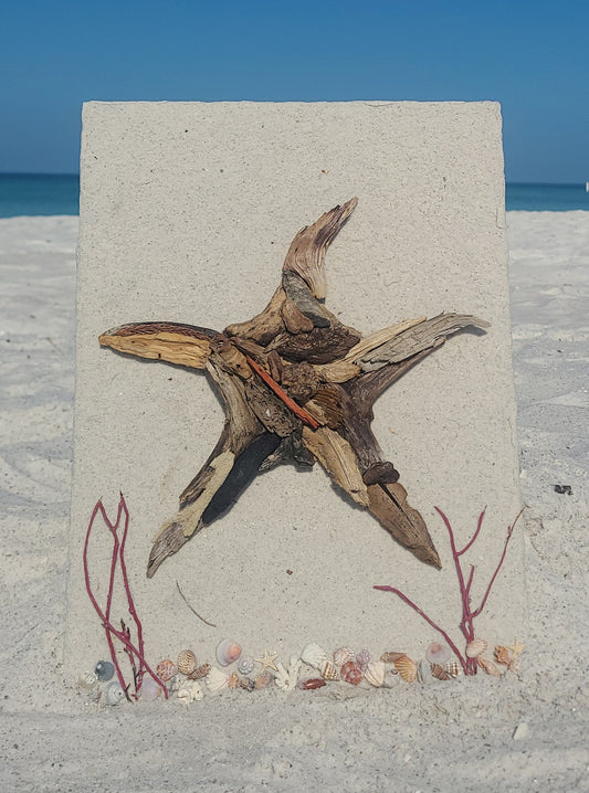 'Starfish' Driftwood Wall Art