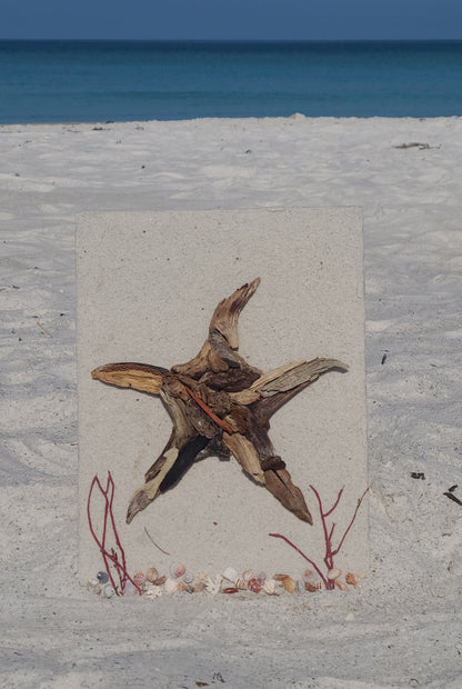 'Starfish' Driftwood Wall Art