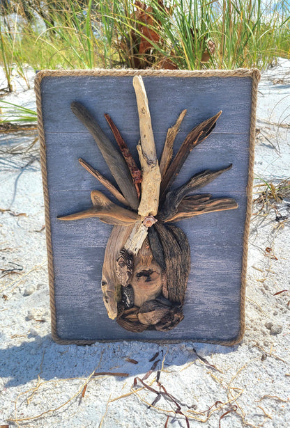 Pineapple Driftwood Wall Art