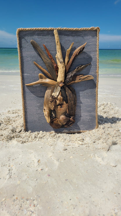 Pineapple Driftwood Wall Art