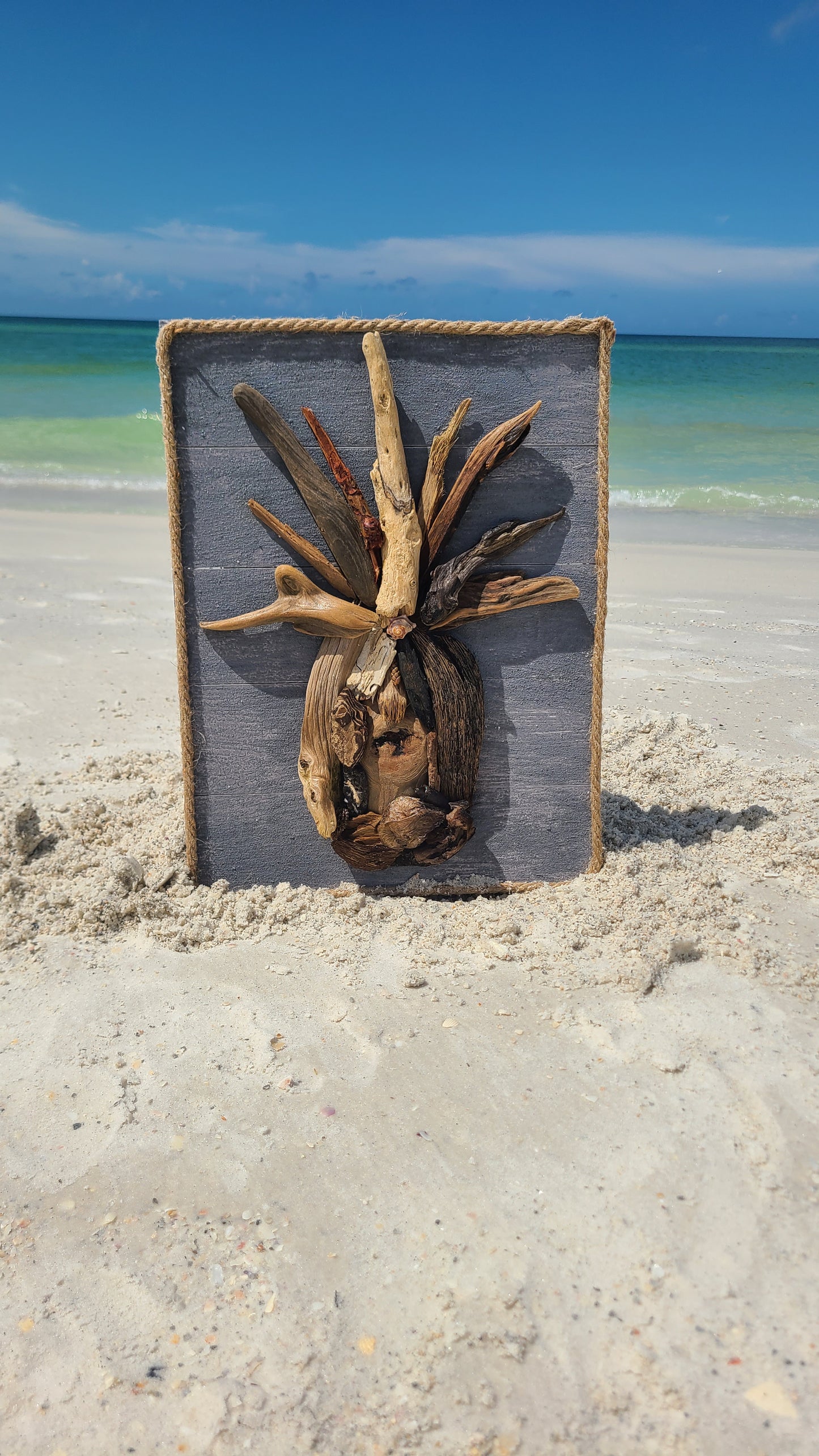 Pineapple Driftwood Wall Art