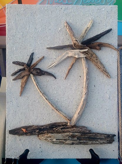 Palm Tree Driftwood Wall Art