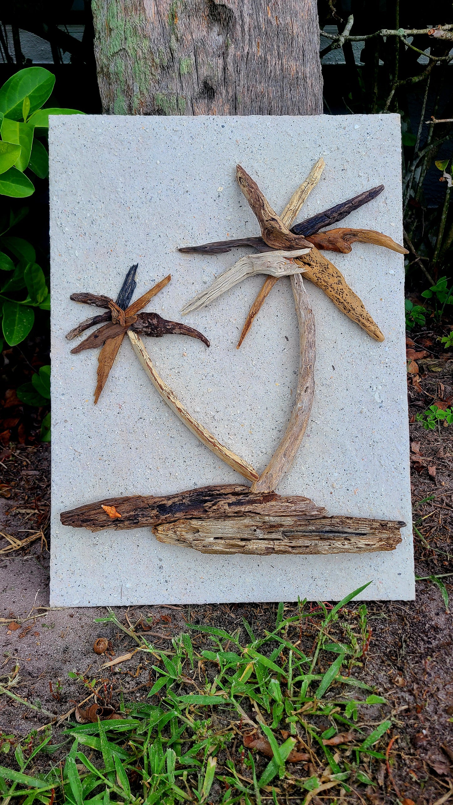 Palm Tree Driftwood Wall Art