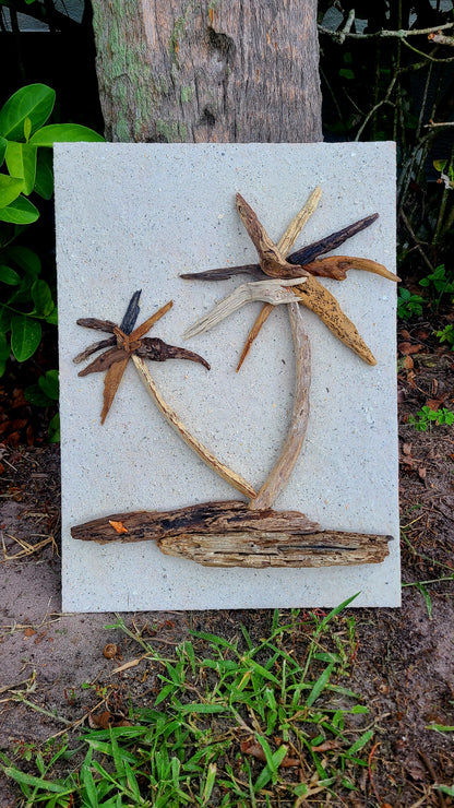 Palm Tree Driftwood Wall Art