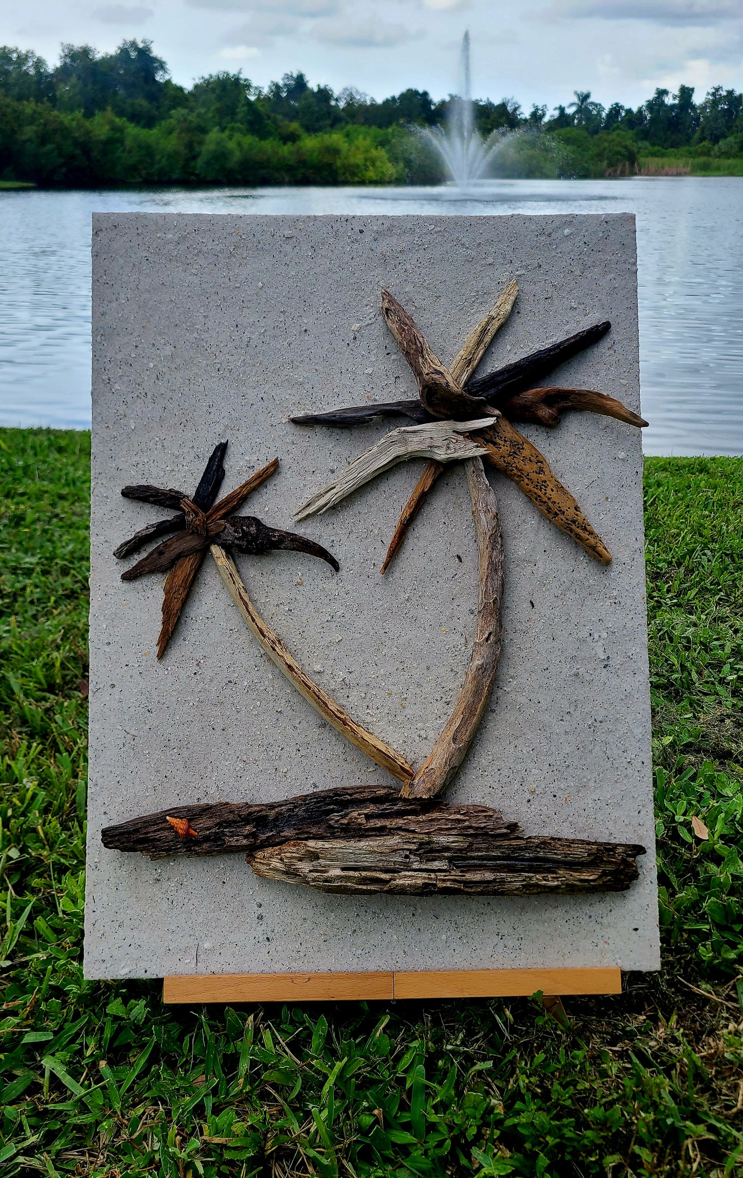 Palm Tree Driftwood Wall Art