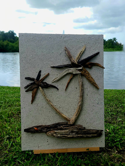 Palm Tree Driftwood Wall Art